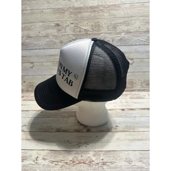 "Put It On My Husband's Tab" Trucker Hat Funny Novelty Snap Back Adjustable - Picture 4 of 5